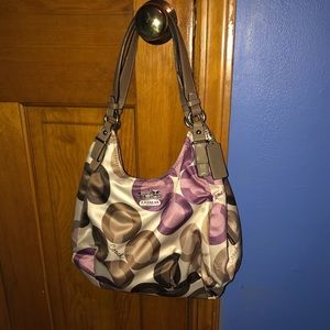 Coach purple shoulder bag